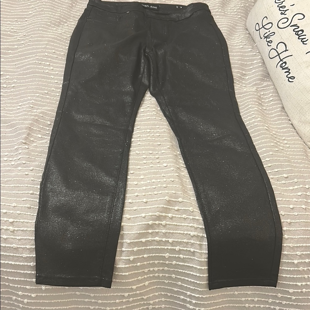 Black Glittery Pants